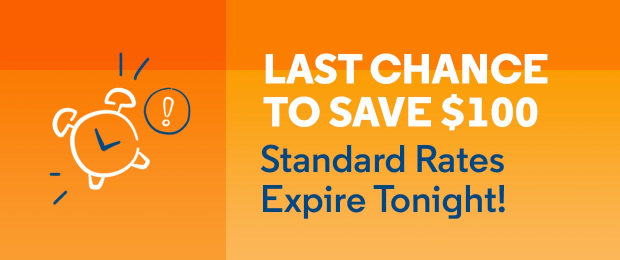 last chance to save with standard rates